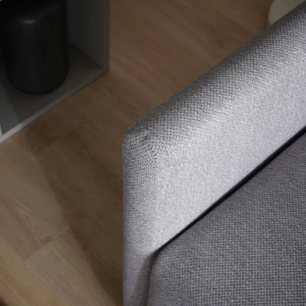 podłokietnik sofy w tkaninie boucle